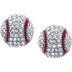 Kenz Laurenz Baseball Earrings Stud Posts | Amazon (US)