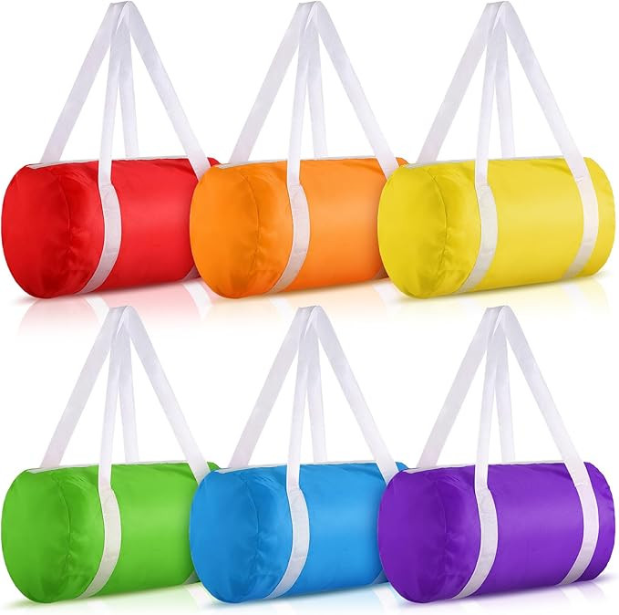 Sweetude 6 Pack Small Party Favor Bags Duffle 10×8 Inch Reusable Gift Bags with Handles Canvas C... | Amazon (US)