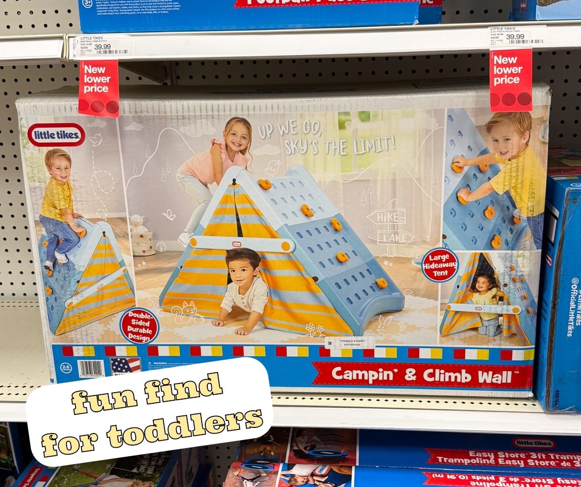how FUN is this climbing wall tent!!? 🤩 This is such a fun activity for toddlers! ⛺️ #toddlers #toddlertoys #montessori #toddlermom #littletikes

#LTKmomlife #LTKKids #LTKBaby