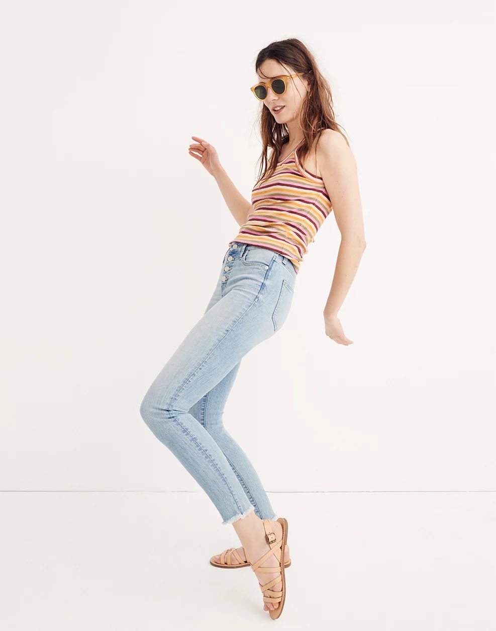 9" High-Rise Skinny Crop Jeans: Button-Front Edition | Madewell