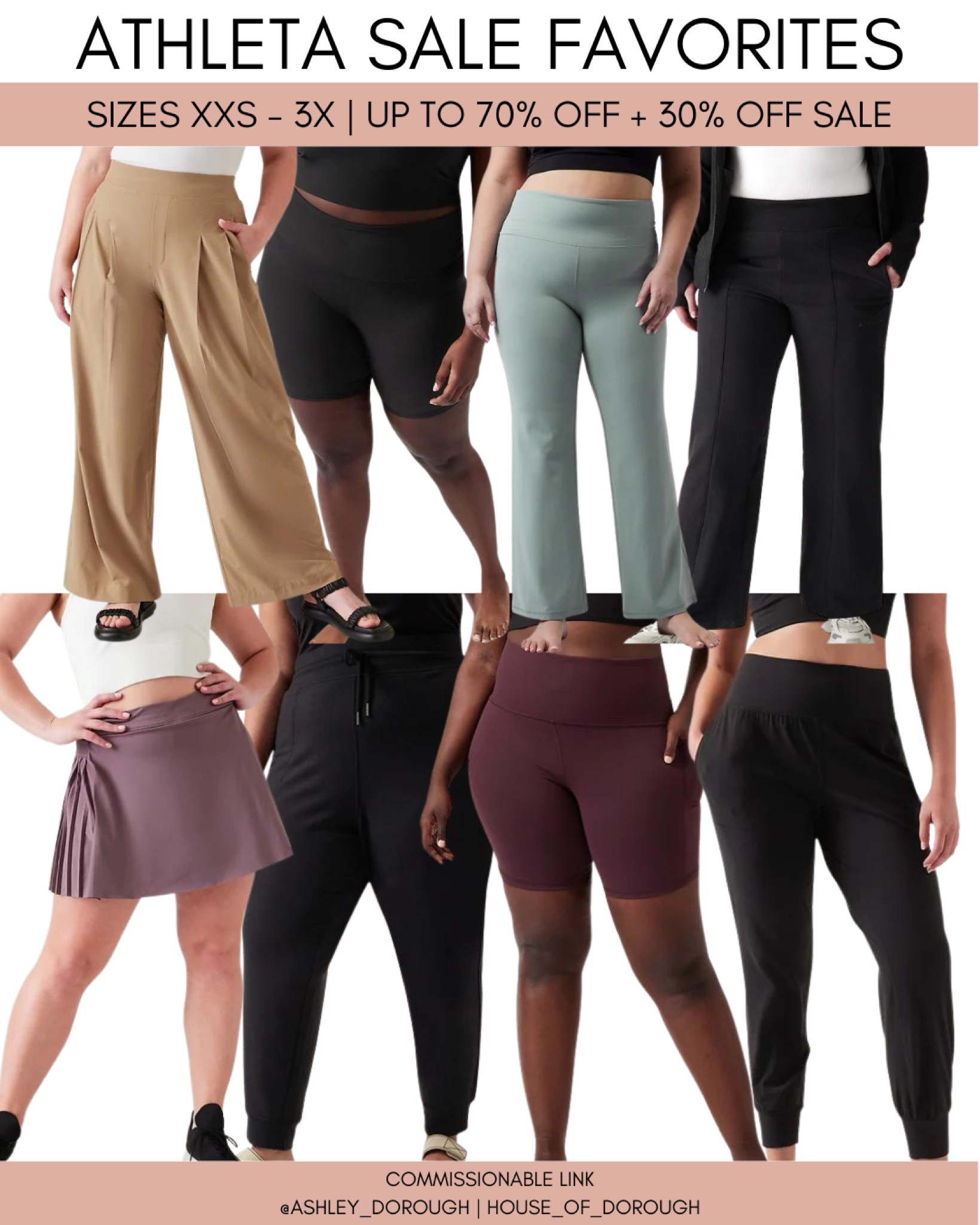 Athleta is having a major sale and it’s one of our favorite athletic wear brands! The skorts are the best we’ve found! Sizing: typically runs on the generous side. Salutation jogger, salutation tights, yoga pants, workout pants, athletic skorts, biker shorts, workout shorts

#LTKsalealert #LTKcurves #LTKfit