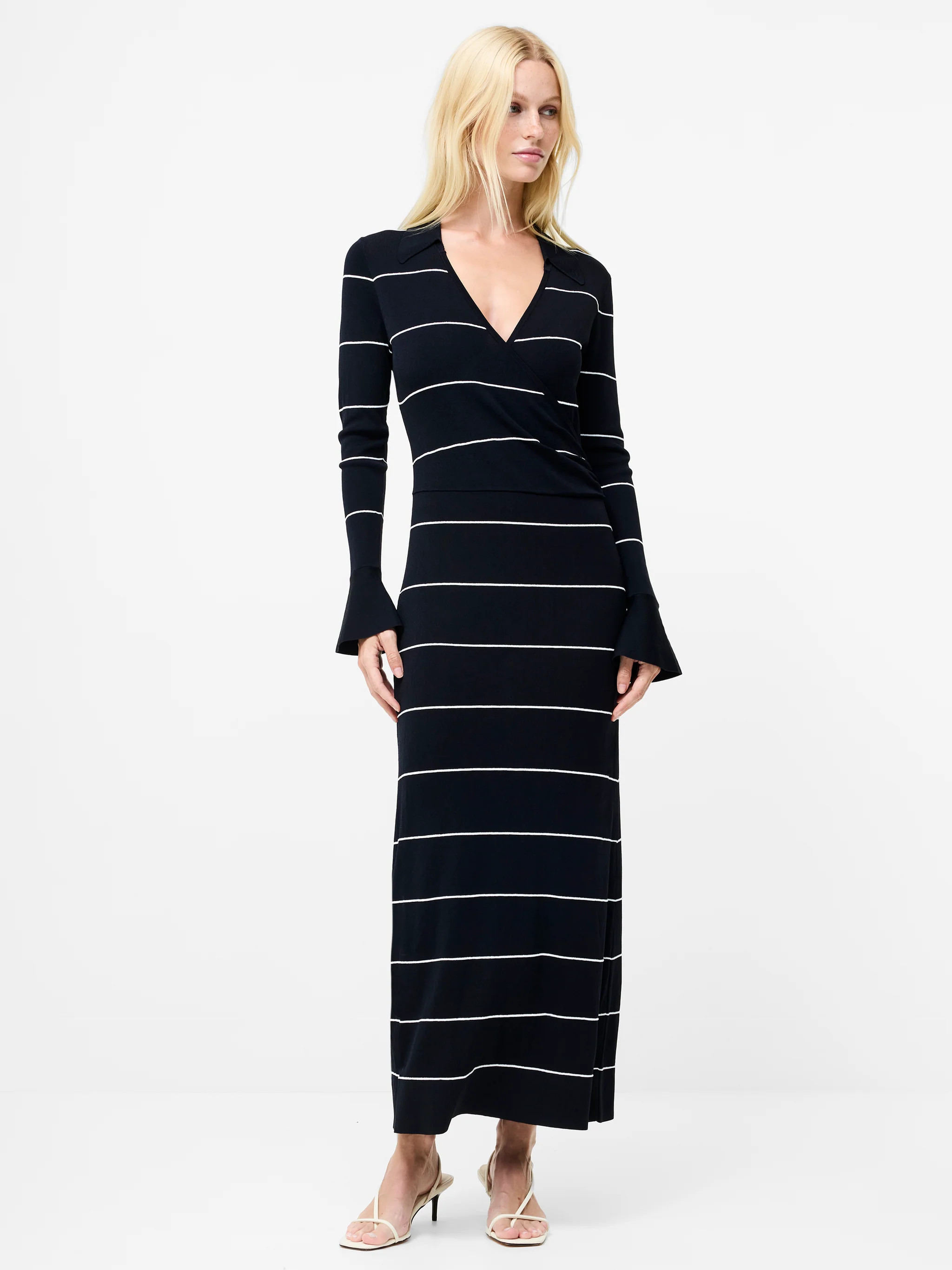 Ottie Knitted Stripe Maxi Dress | French Connection (UK)