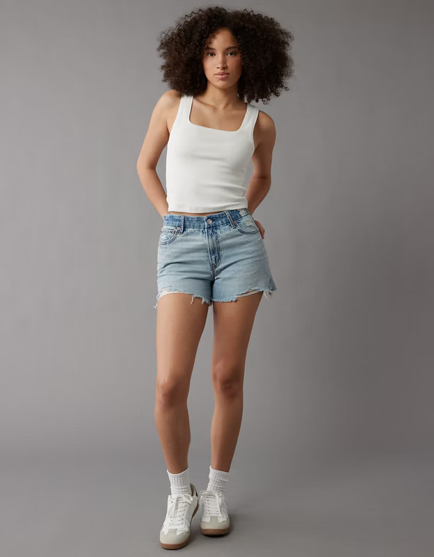 AE Strigid Curvy Super High-Waisted Relaxed Short | American Eagle Outfitters (US & CA)
