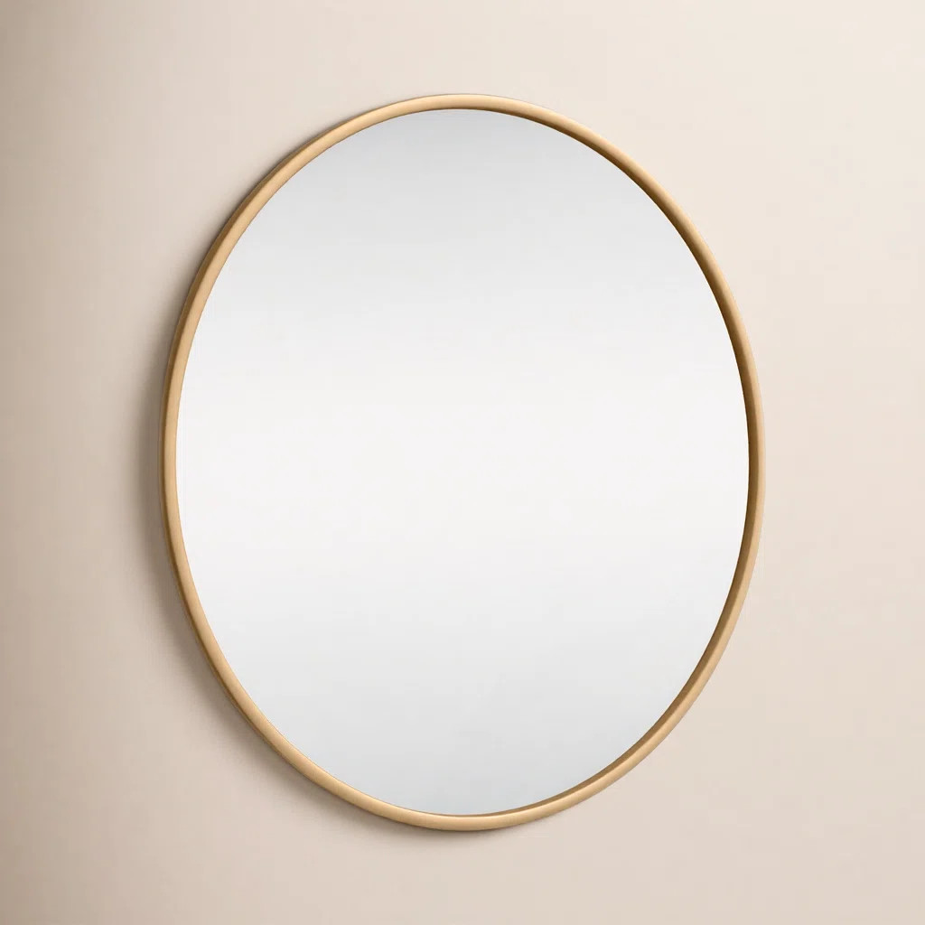 Sabine Metal Round Wall Mirror | Wayfair North America