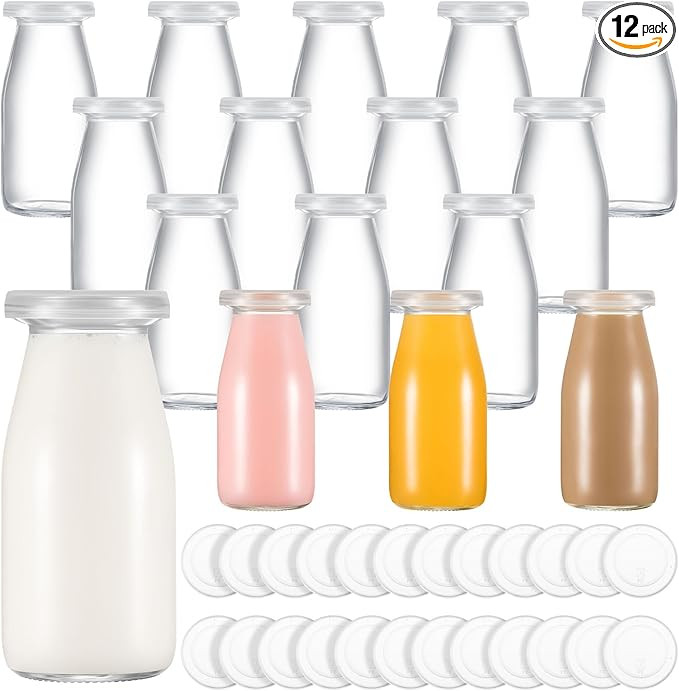 Zubebe 12 Pack 3 oz Mini Glass Jars with 24 Lids - Versatile Small Jars for Wedding Favors, Craft... | Amazon (US)