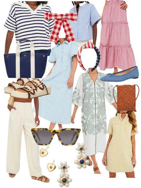 American summer style from Tuckernuck - dresses, maxi skirts, woven sandals, denim ballet flats, caftans and more 🇺🇸 

#LTKStyleTip