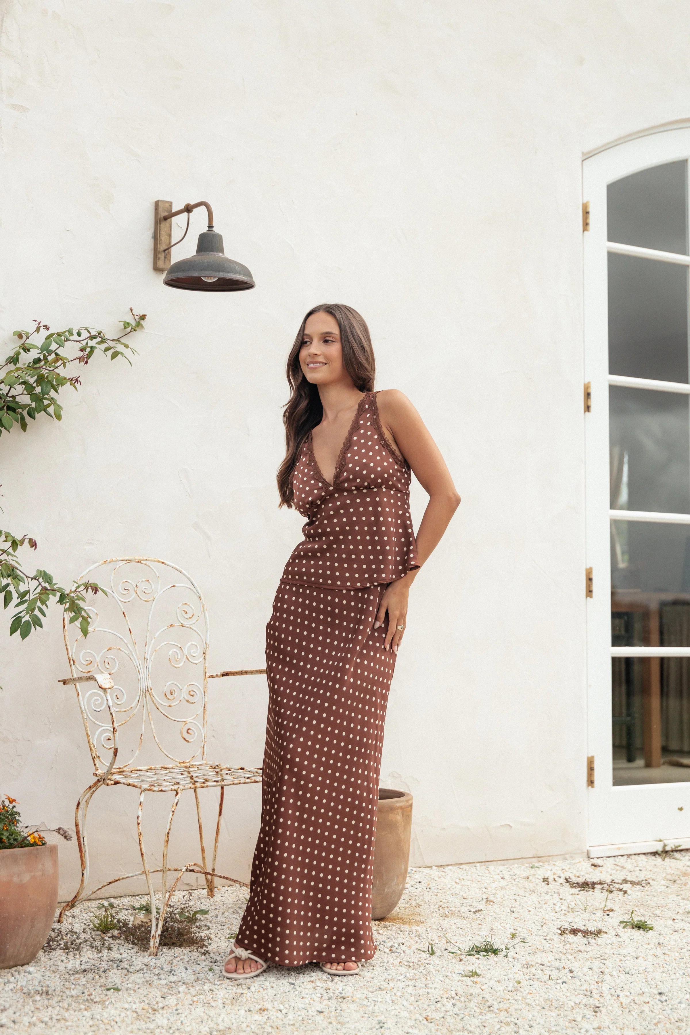 Kelso Top - Brown Polka Dot | Petal & Pup (US)