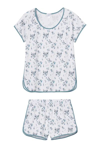 Pima Shorts Set in Fleur | LAKE Pajamas