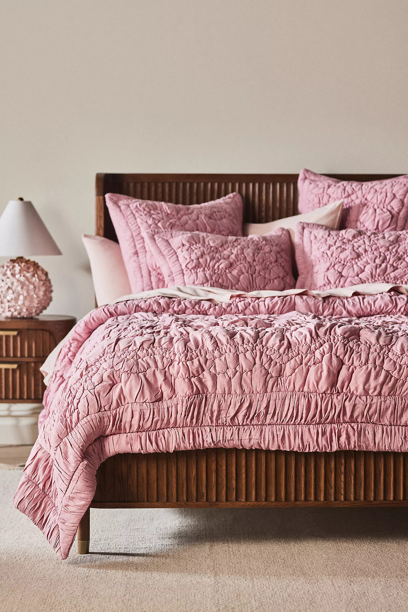 Brooke Heathered Jersey Cotton Quilt | Anthropologie (US)