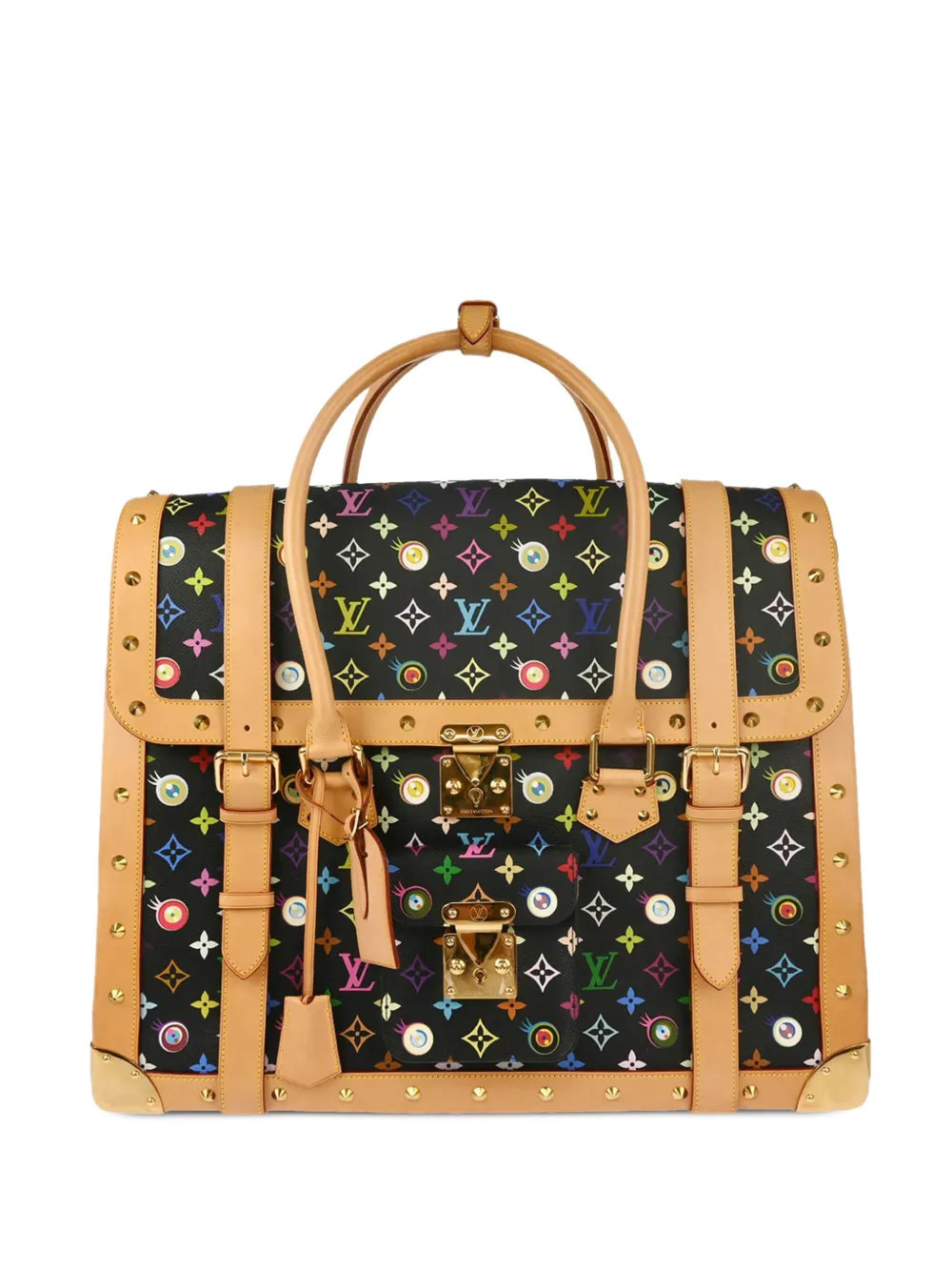 Louis Vuitton Pre-Owned x Takashi Murakami 2003 Eye Love tote bag - Black | Farfetch Global