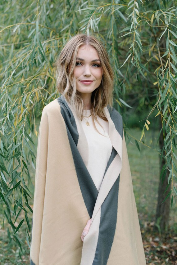 Camel Wool Blanket Scarf/Wrap/Shawl | Etsy (US)