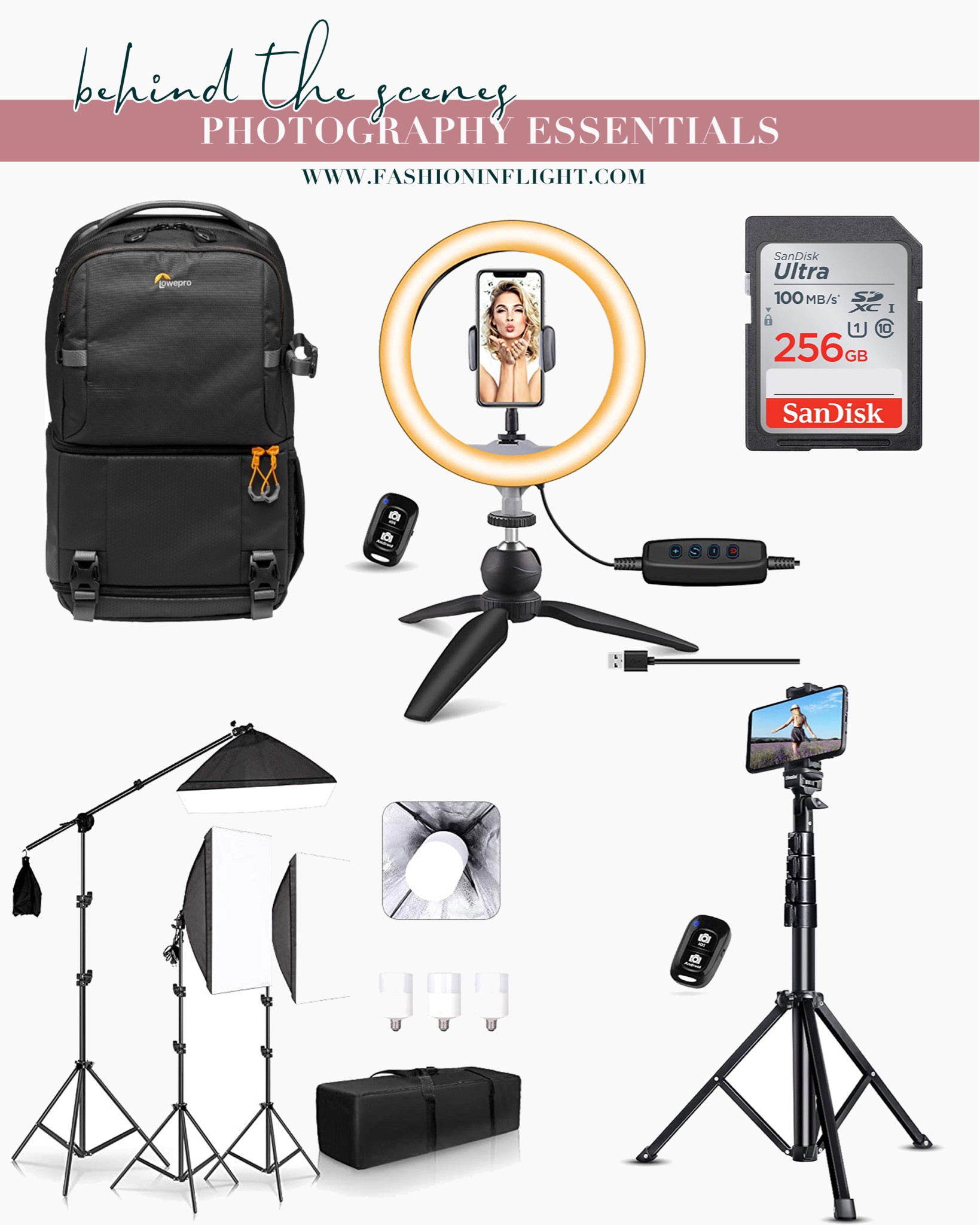 Take a sneak behind the scenes and see what we use to take photos and film videos for the blog and for fun! Not the sexiest post ever, but these are key components to the sexier parts. 🤣