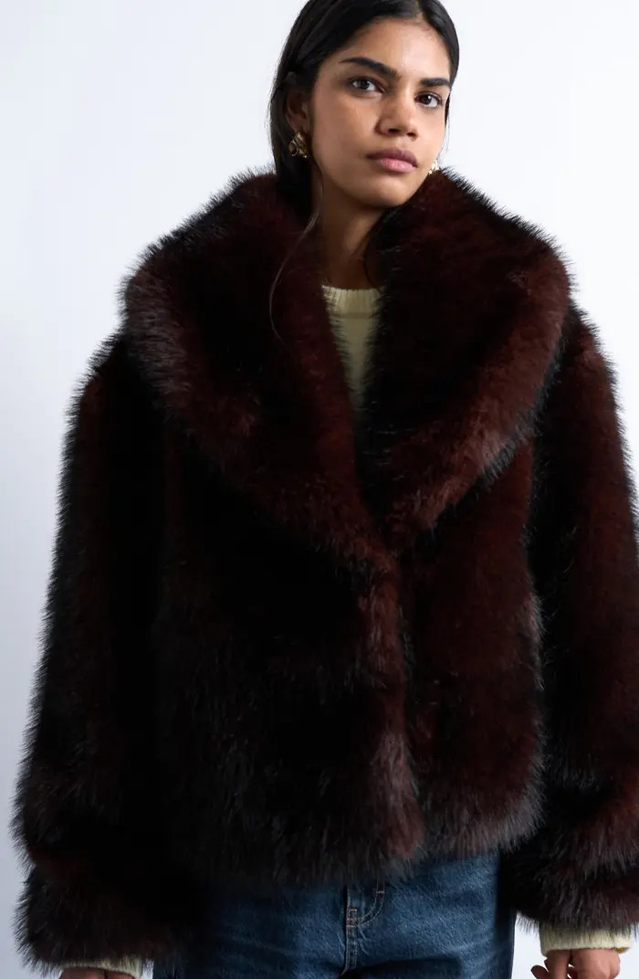 Boxy Faux Fur Coat | Nordstrom