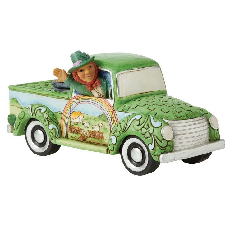 Jim Shore 3.5" Truckload Of Luck Green Irish Pickup  -  Decorative Figurines | Target