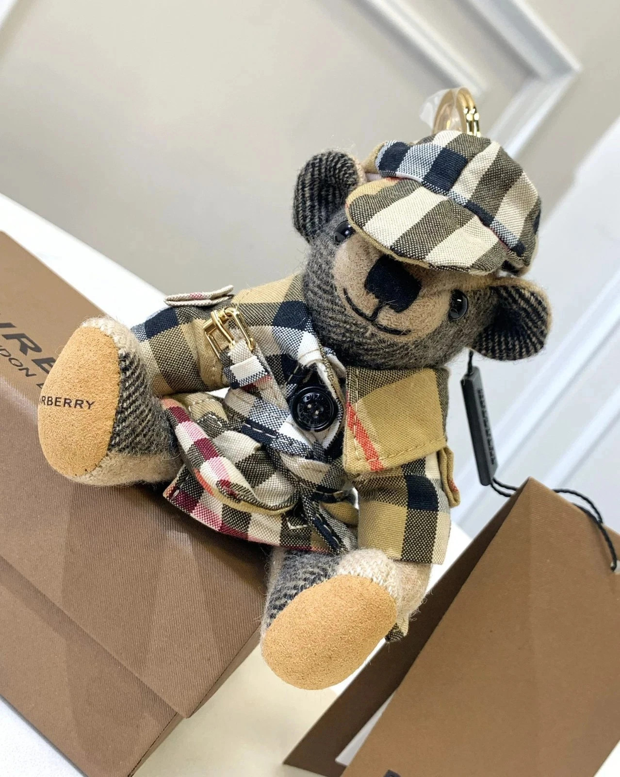 Designer Thomas Bear Bag Charm Detective Teddy Bear Keyring Keychain Cute Gift | eBay US