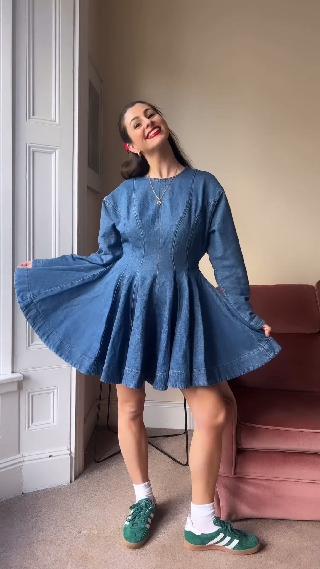 Asos, Adidas, Amazon, Hush, Nobody’s child, transitional outfit, transitional style, spring outfit, spring fashion, denim dress, mini denim dress, Adidas originals, Adidas gazelles, crescent bag, crossbody bag, hair claw, hair accessories, spring outfit ideas, style inspiration 

#LTKSeasonal #LTKstyletip #LTKeurope