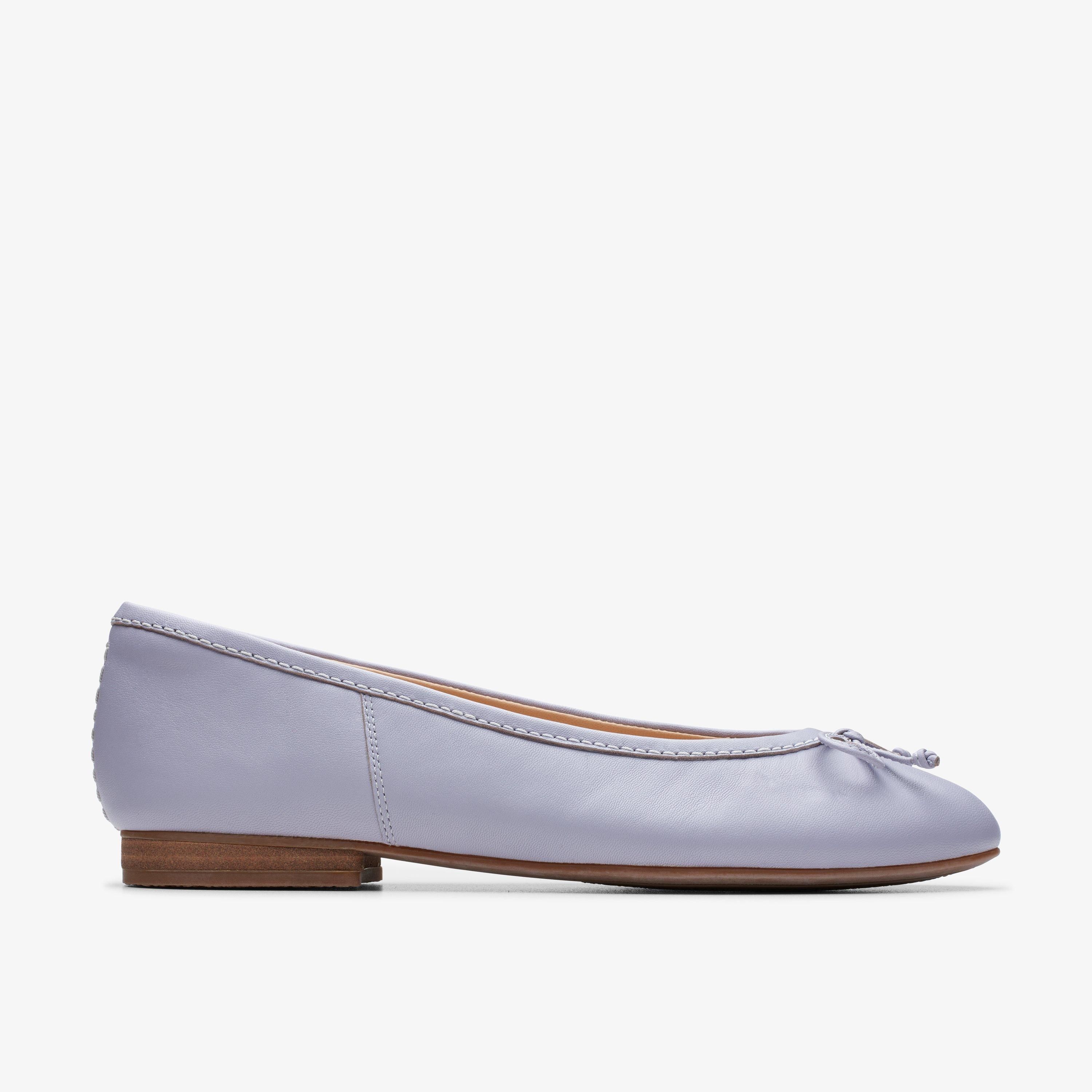 WOMENS FAWNA LILY Lilac Leather Ballerina | Clarks US | Clarks (US)