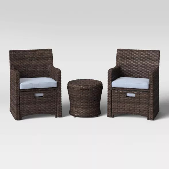 Halsted 5pc Wicker Patio Seating Set - Threshold™ | Target