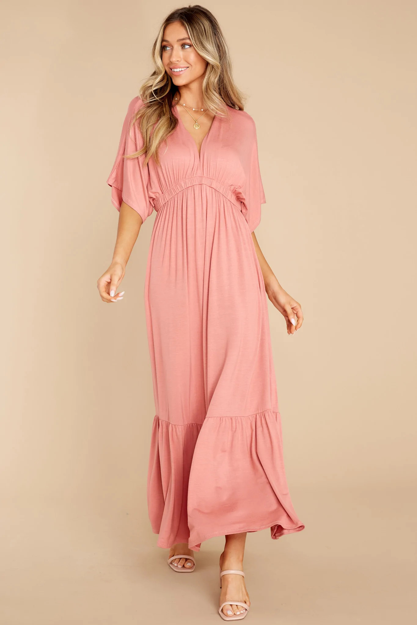 Spectacular Entrance Rose Pink Maxi Dress | Red Dress 