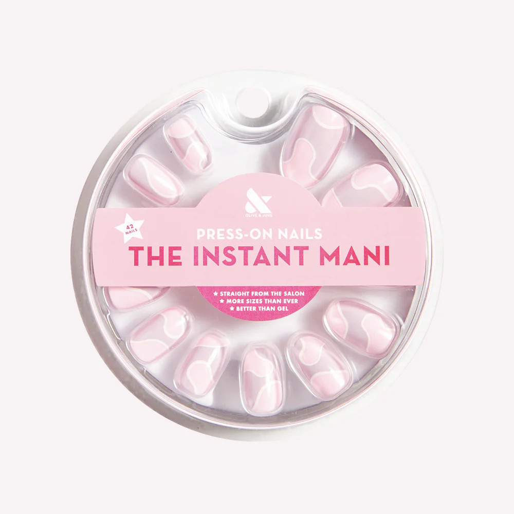 Groovy Swirl - Press-On | Short | Round | Olive & June