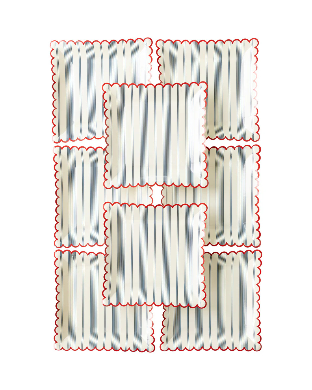 Striped Scallop Plates | My Mind's Eye