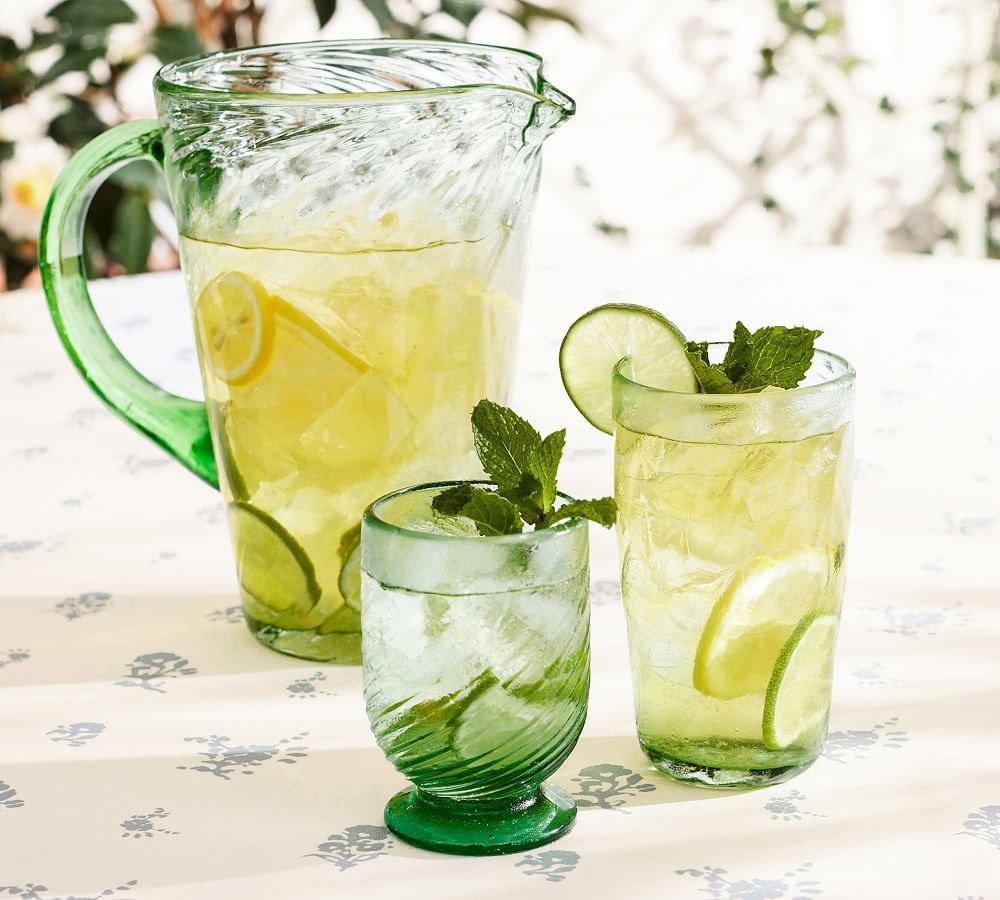 Julia Berolzheimer Recycled Glass Drinkware Collection | Pottery Barn (US)