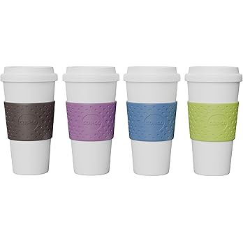 Copco Acadia Travel Mug (4-Pack), 16oz Insulated Coffee Mug with Double-Walled Plastic, Leak-Proo... | Amazon (US)