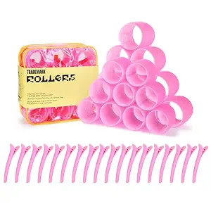 Trademark Beauty Large Self-Grip Hair Rollers Set – 37-Piece Kit with Rollers, Clips & Travel C... | Amazon (US)