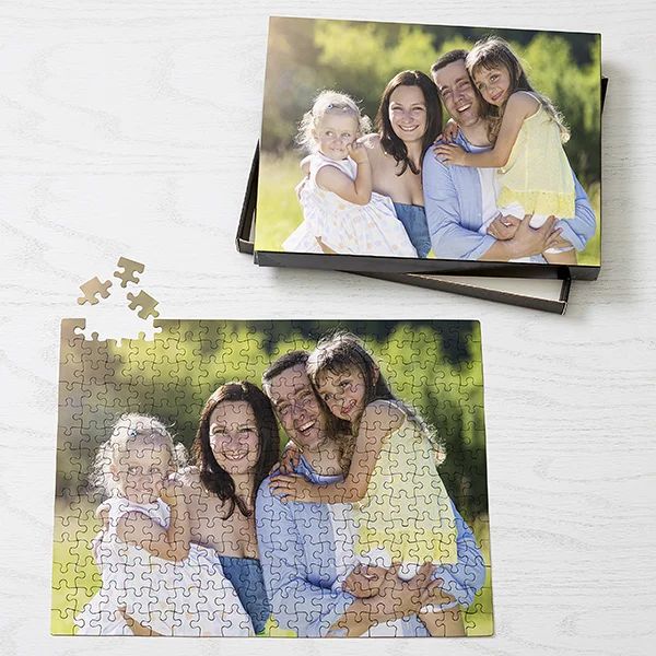 Personalized Photo Jigsaw Puzzle with Keepsake Tin - Horizontal | Personalization Mall