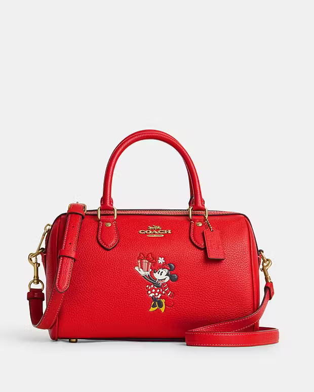 Disney X Coach Rowan Satchel With Minnie Mouse | Coach Outlet US