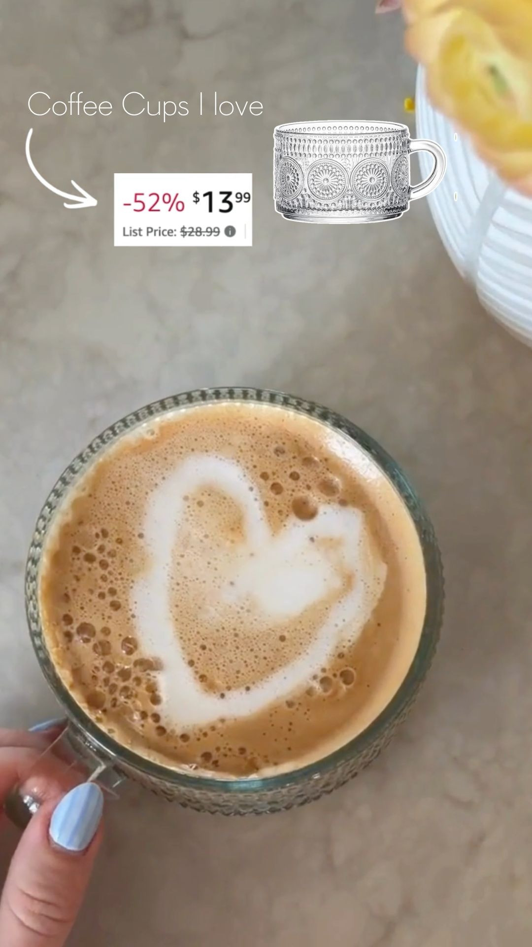 Im obsessed with these crystal coffee cups I use almost daily and there under $20!




coffee counter inspo, espresso machine, kitchen inspo, amazon finds 

 #LTKHome