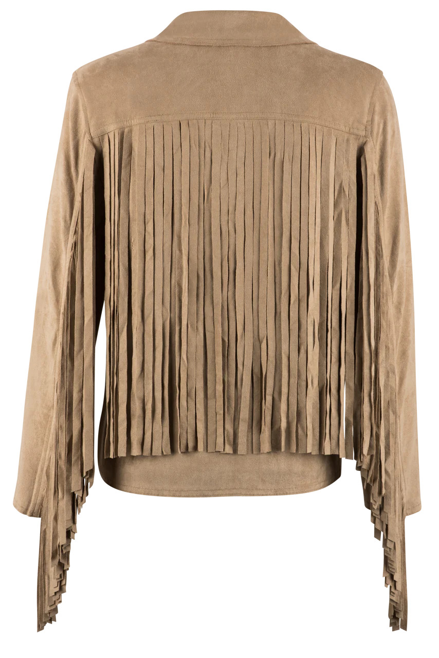 W.A.Y. Faux Suede Fringe Western Jacket | Pinto Ranch | Pinto Ranch