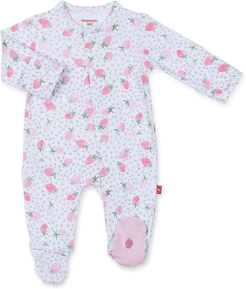 Magnetic Me Footie Pajamas - 100% Organic Cotton Baby Pajamas - Quick Magnetic Fastener Sleeper f... | Amazon (US)