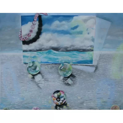 One-of-a-Kind Original Water Lines Are One by Nancy Staub Laughlin - Painting | Wayfair North America