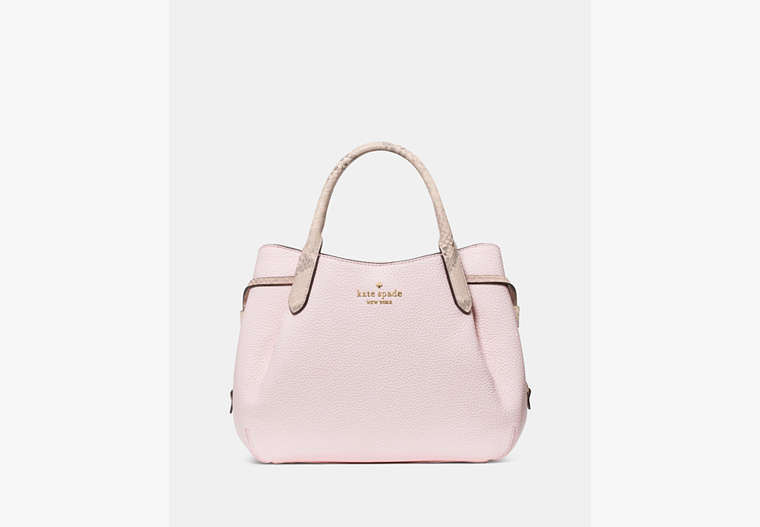 Kate Spade Dumpling Pebble And Snake Embossed Small Satchel Bag, pink | Kate Spade Outlet