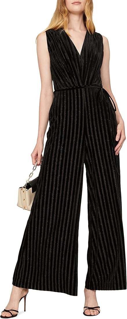 Adam Lippes Collective RTR Design Collective Striped Velvet Jumpsuit | Amazon (US)
