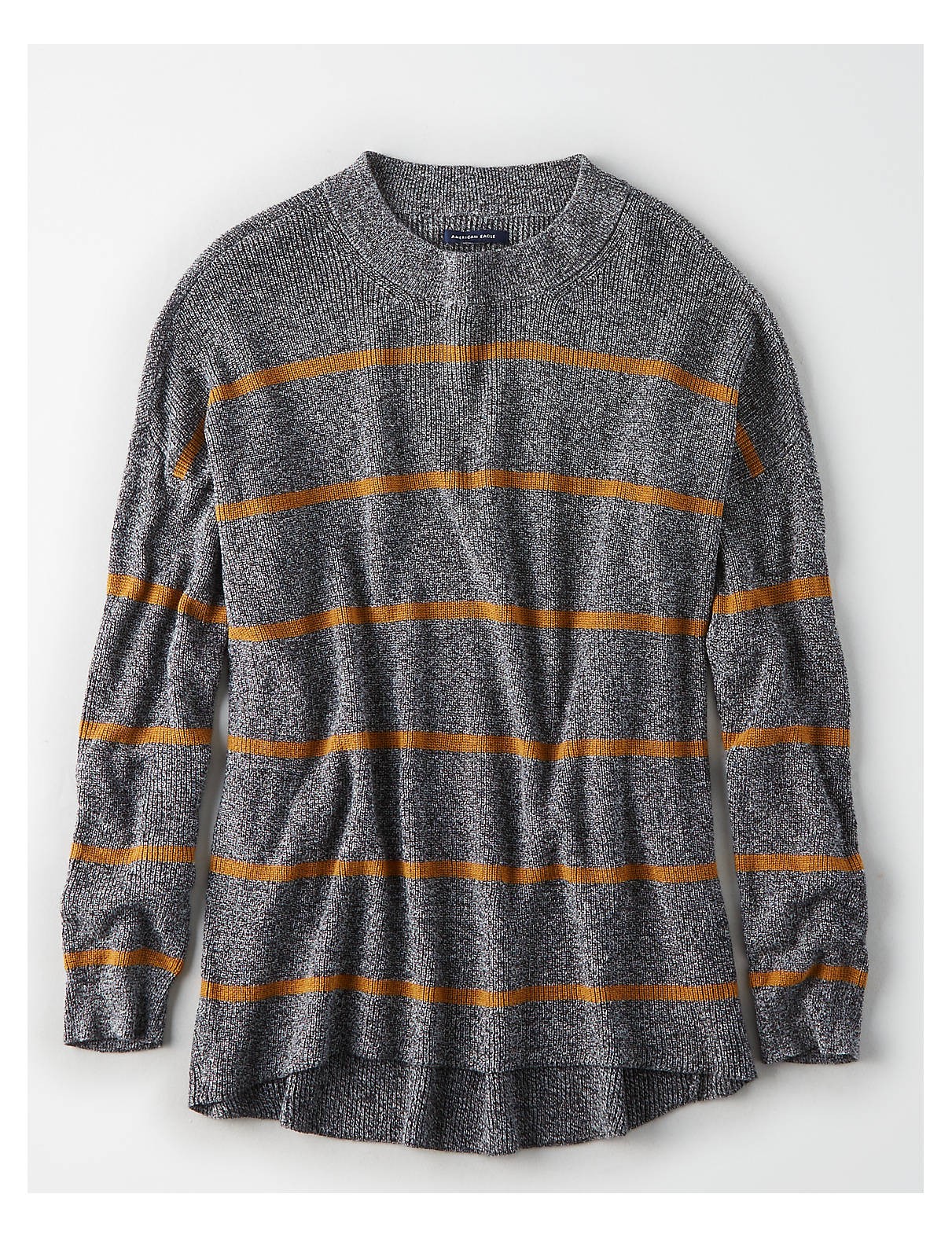 AE Striped Jegging Pullover, Gray | American Eagle Outfitters (US & CA)