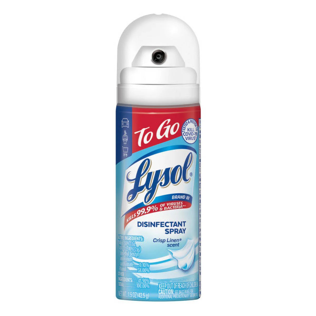 Lysol To Go Disinfectant Spray, Travel Size Sanitizing and Antibacterial Spray, For On-the-Go Dis... | Walmart (US)