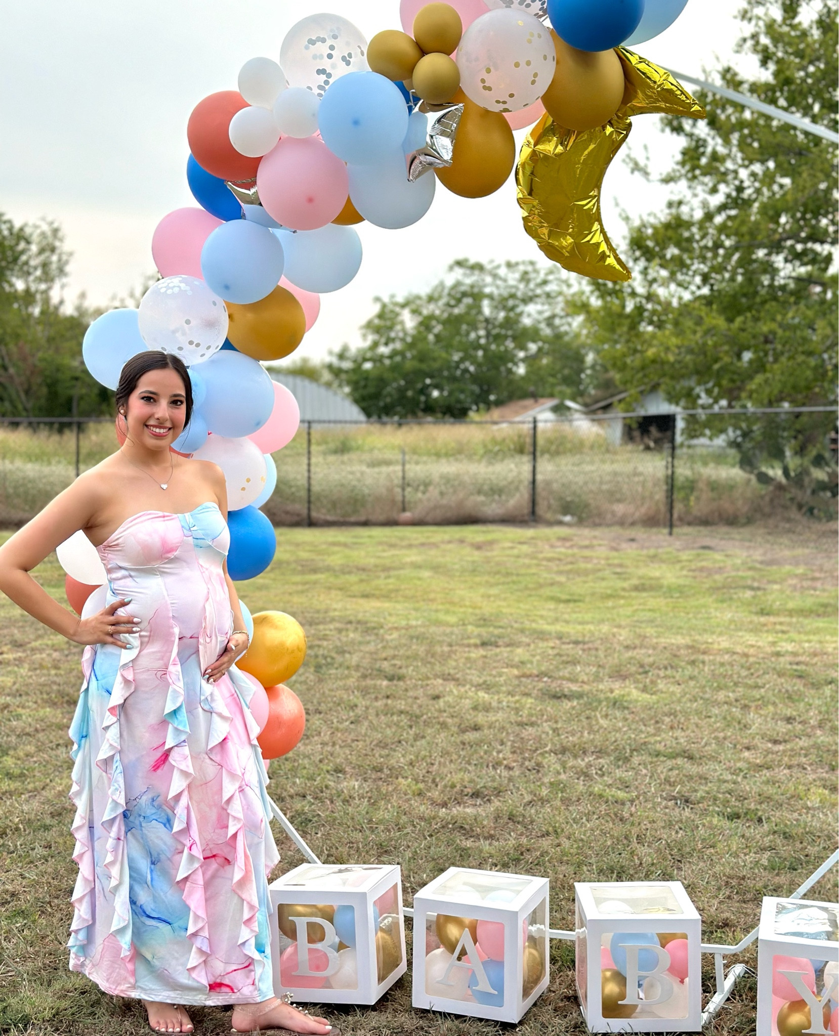 Gender reveal outfit & decor 🩷

#LTKBump #LTKParties