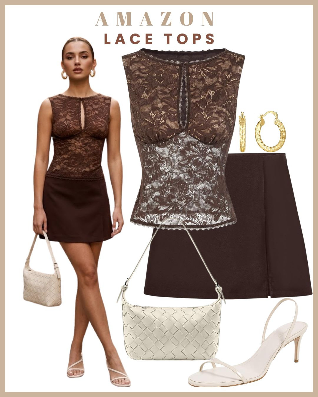 
Lace tops = the summer trend you'll wear everywhere 🤍✨ Romantic, feminine, and effortlessly chic — lace tops are the easiest way to elevate your summer wardrobe. Styled for every plan on your calendar 🙌 🥂 For dinner: pair with satin skirts or tailored trousers for an elegant evening look 🥐 For brunch: style with white jeans or a flowy midi skirt for a soft, feminine vibe ☀️ For a day out: wear with denim shorts or linen trousers for an effortless, Pinterest-inspired outfit Lightweight, timeless, and perfect for adding a touch of elegance to even the simplest outfits 

 #LTKgrwm #LTKSeasonal #LTKTravel