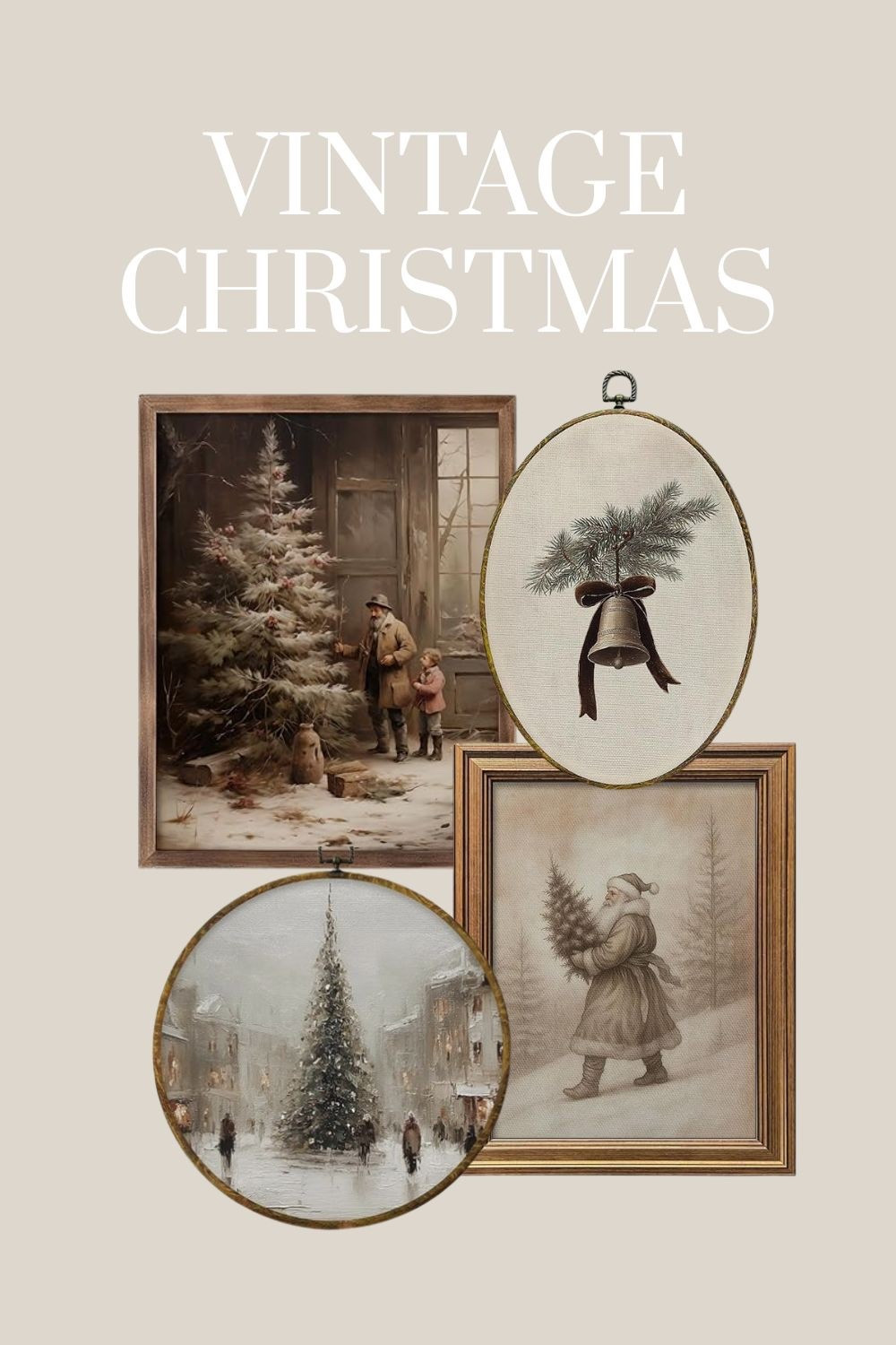 Love all of these pretty winter/Christmas art finds from Amazon! Vintage Santa art. Vintage  Christmas. 

#LTKFindsUnder50 #LTKHome #LTKSeasonal