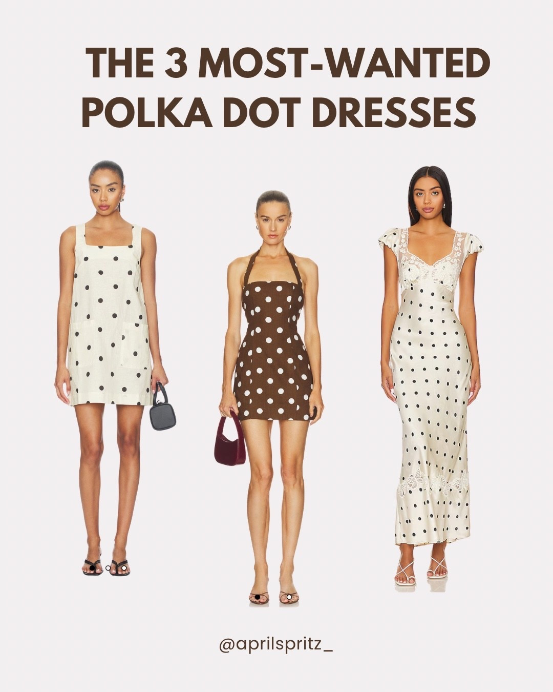 3 Polka Dot Dresses Everyone Is Wearing in 2026 🤍

Revolve dress, polka dot dress, White dress, revolve style

#LTKTravel #LTKvlog #LTKSeasonal