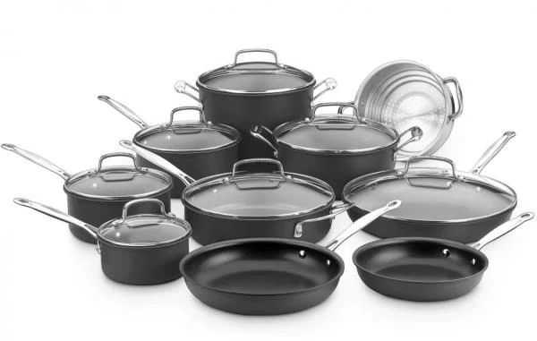 Cuisinart Chef's Classic 17 Piece Hard-Anodized Aluminum Non Stick Cookware Set | Wayfair North America