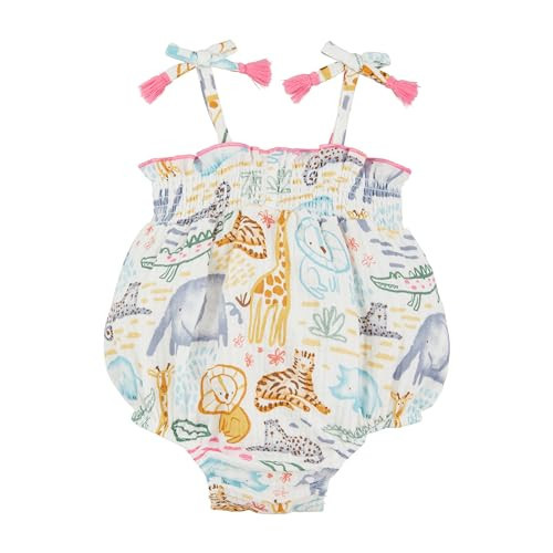 Mud Pie Baby Girl Girl Jungle Printed Bubble; 3-6 Months | Amazon (US)