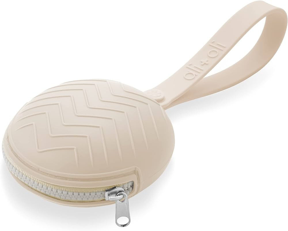 Ali+Oli Silicone Pacifier Case (Natural) 3" x 1.6" BPA-Free Newborn Pacifier Holder, Travel Baby ... | Amazon (US)