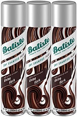 Batiste Dry Shampoo, Divine Dark, Brown, 3 Count | Amazon (US)