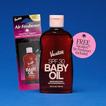 Vacation Baby Oil SPF 30 & Air Freshener Bundle, Hydrating & Nourishing, Mineral-Oil Free, Lightw... | Amazon (US)