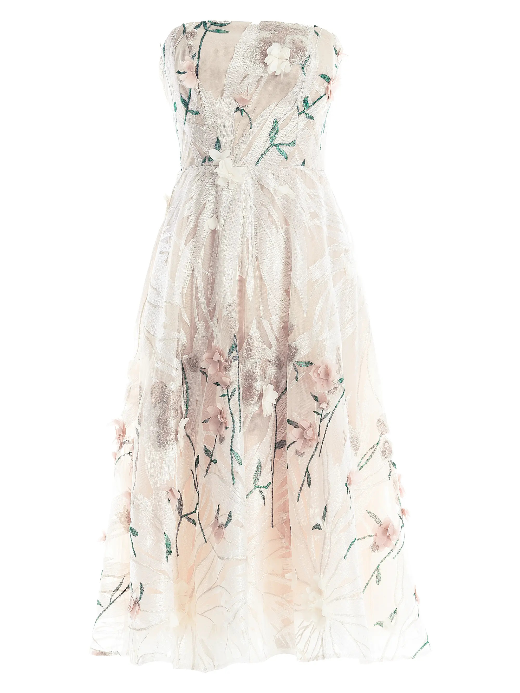 Kailyn Embroidered Fit & Flare Gown | Saks Fifth Avenue