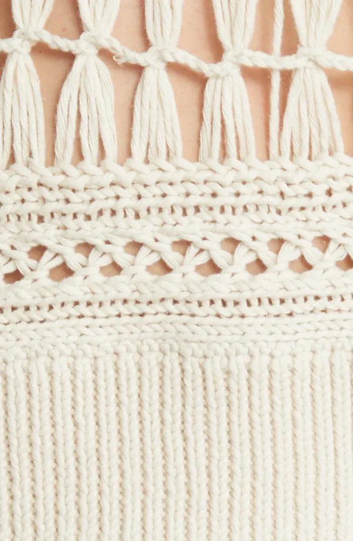 Rafaela Open Stitch Crop Sweater Tank | Nordstrom