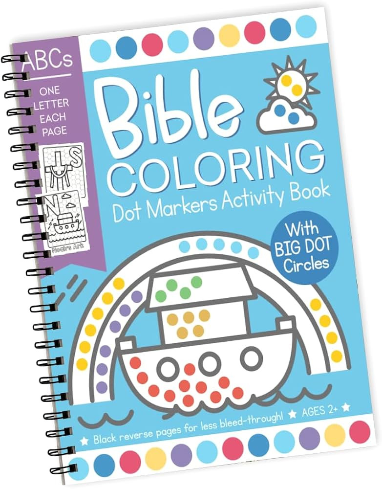 Bible Coloring Dot Markers Activity Book: Easy ABC Christian Alphabet Words for Toddler and Preschool | Amazon (US)